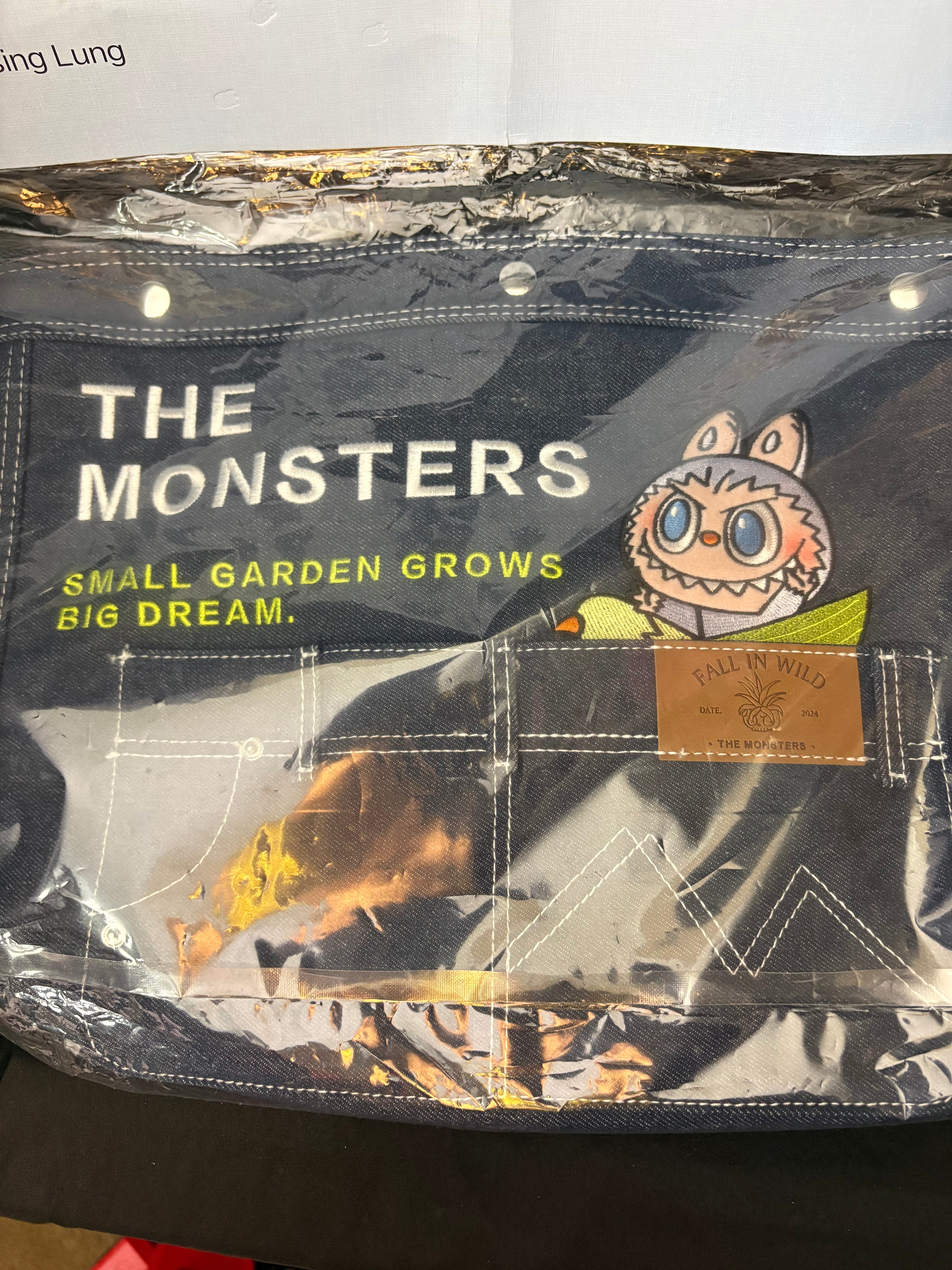 POP MART The Monsters Fall In Wild Denim Messenger Bag