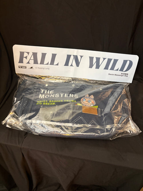 POP MART The Monsters Fall In Wild Denim Messenger Bag