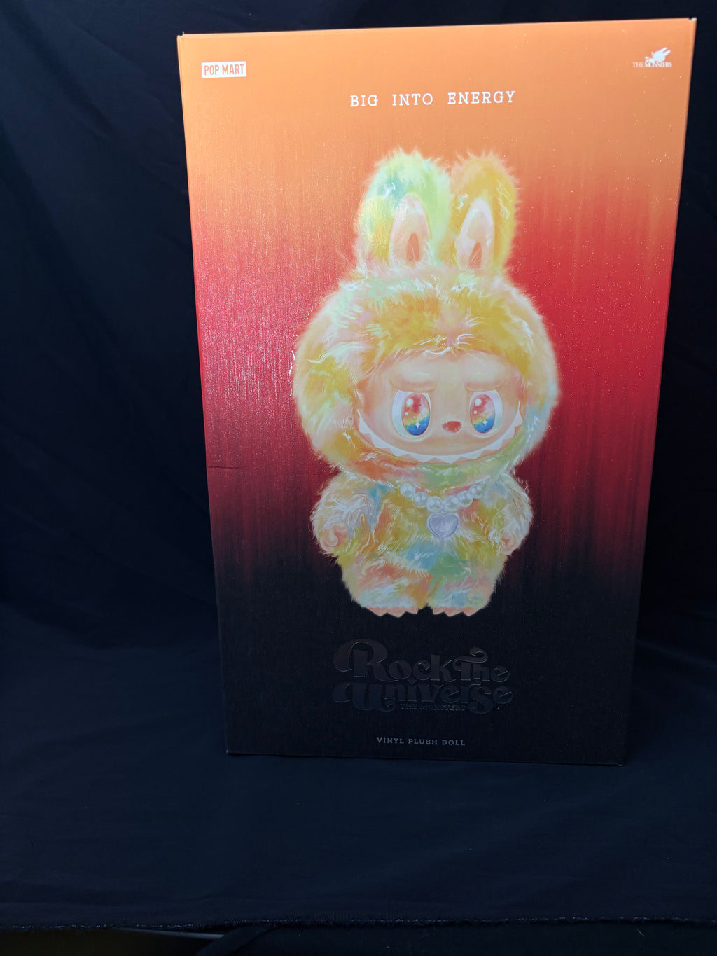 POP MART The Monsters Big Into Energy- Rock The Universe Vinyl Plush Doll